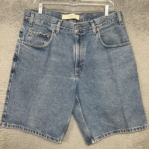 VTG Gap Shorts Men's Size 35‎ x 10 Blue Denim Jeans Baggy Fit Jorts 90s